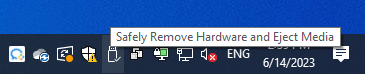 Safely Remove Hardware and Eject Media