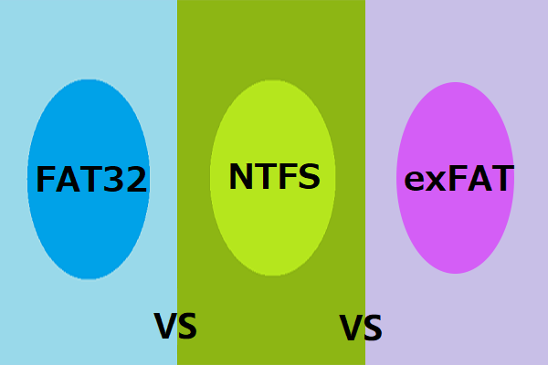 FAT32、NTFS、exFATの違いとファイルシステムの変換