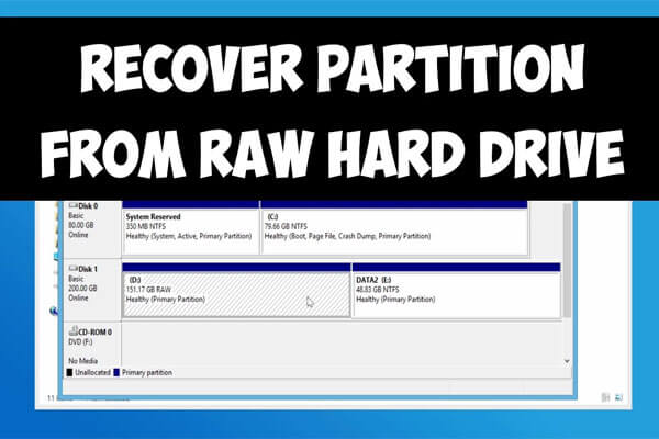 ファイルシステムがRAWになったHDDを復旧する方法