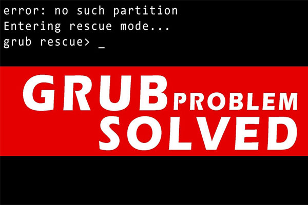 解決済—Windows10でエラー「no such partition. grub rescue」