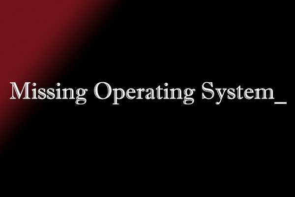 「Missing Operating System」エラーを解決する五つの解決案