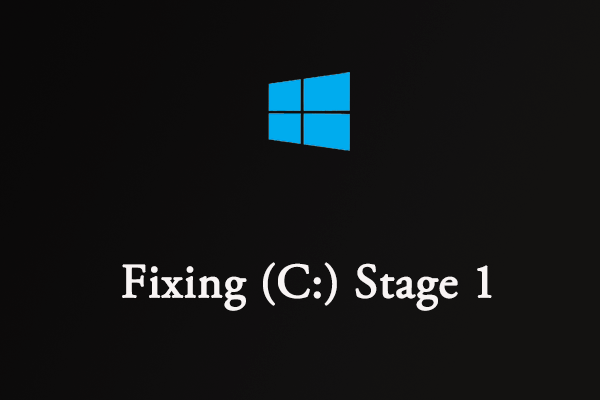 Windows 10/11で「Fixing (C:) Stage 1」エラーを修正する方法