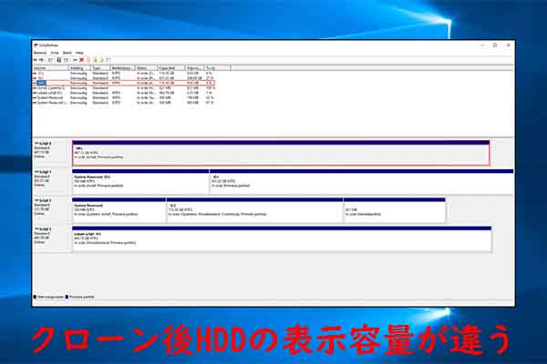 クローンの作成後にHDDの表示容量がおかしい？その解決策と避ける方法