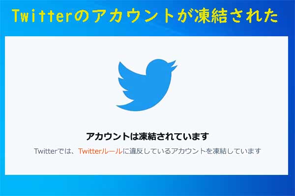 Twitterアカウントが凍結された？ケース、理由、持続時間、解除方法を紹介