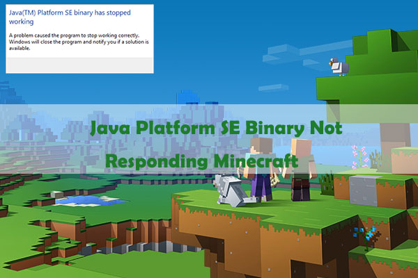 MinecraftでJava Platform SE Binaryが応答しない場合の解決策