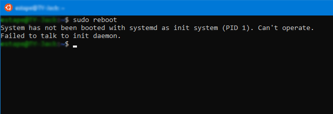 システムがsystemdをinitシステムとして起動していません