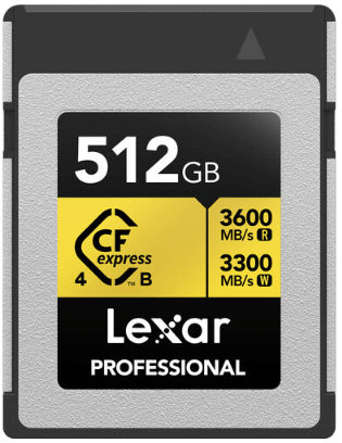 Lexar Professional CFexpress 4.0 Type-B ゴールドシリーズ