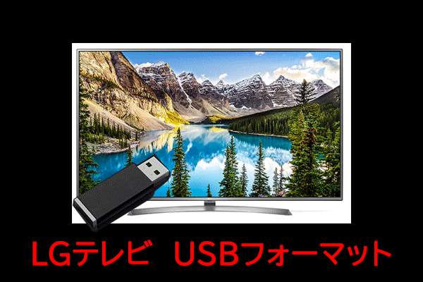 LG TV用のUSBメモリをフォーマットする【設定方法】