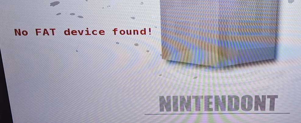 Nintendont はFATデバイスが見つかりません