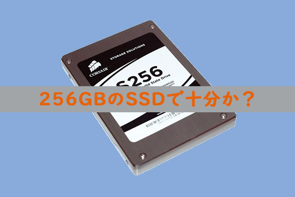256GBのSSDはあなたのPCには十分ですか？答えはここにあります！