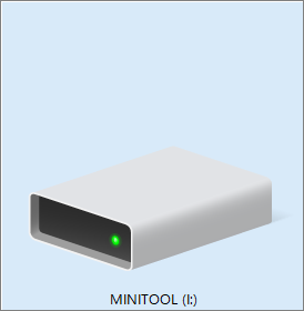 ロックマークのないディスク アイコン
