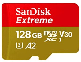 SanDisk Extreme MicroSDXC UHS-Iメモリーカード
