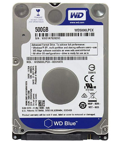 Western Digital 500GB 2.5-Inch PS3/PS4 Hard Drive WD500LPCX