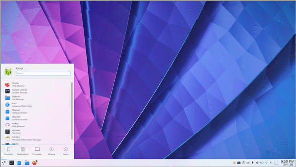 KDEのデスクトップ環境