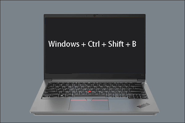 Windows + Ctrl + Shift + Bのショートカットキー