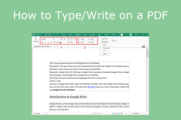 How to Type or Write on a PDF File in Windows