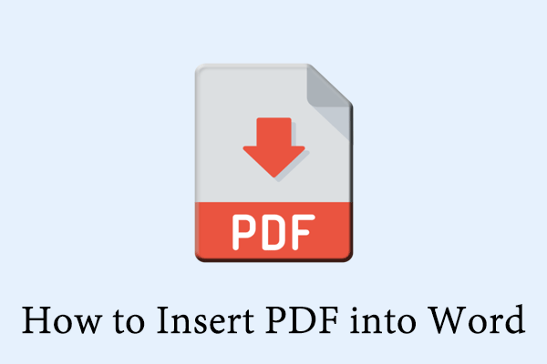 How to Insert a PDF into Word on Your Computer [Full Guide]