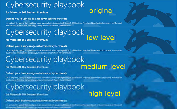 PDF compression low level vs medium level vs high level