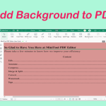 How to Add Background to PDF? Get the Answer from This Guide