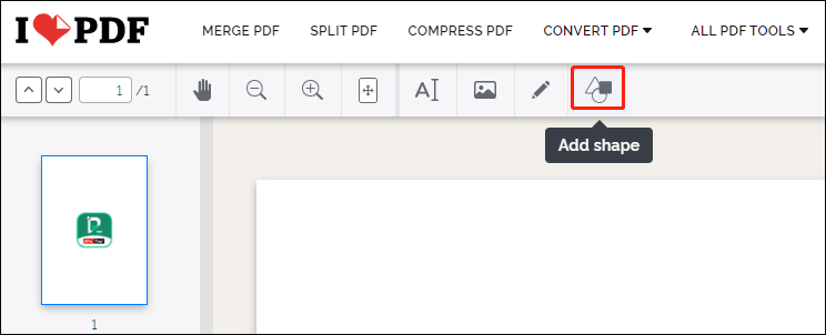 add shapes in PDF files online