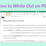 How to White Out on PDF Files with A Simple Way