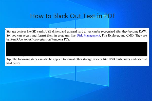 How to Black out Text in PDF? Here’s a Step-by-Step Guide