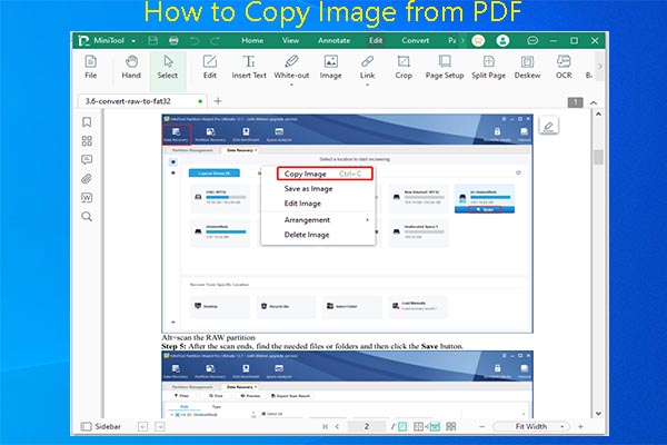 How to Copy Image from PDF to the Desired Place [Solved]