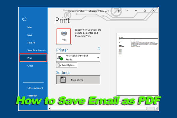 How to Save Outlook Email as PDF on Windows &amp; Online