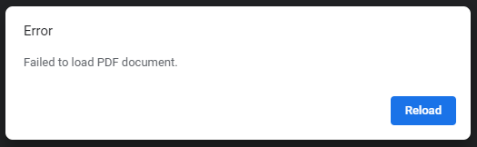 failed to load PDF document