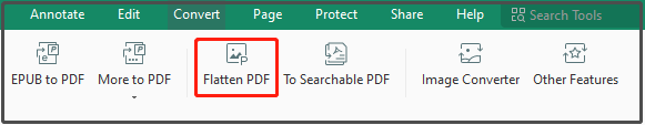 click Flatten PDF