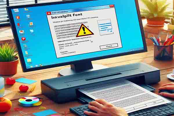 Solved: Windows PDF Printer Error Invalid Font When Printing