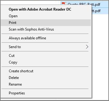 print multiple PDF files on Windows