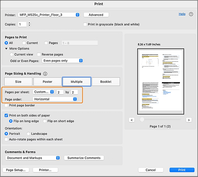 print multiple PDF in Adobe Acrobat