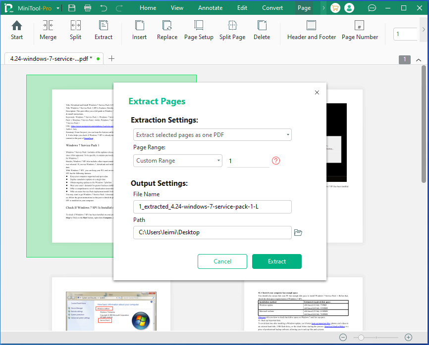 use MiniTool PDF Editor