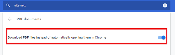 Download PDF files instead of automatically opening them in Chrome