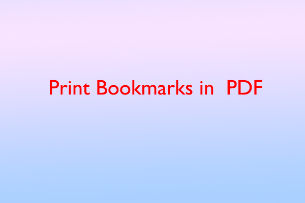 Printing Bookmarks in PDF Files: A Comprehensive Guide