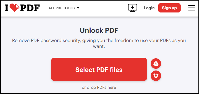 select PDF files