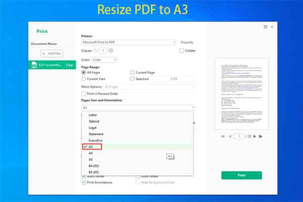 Resize PDF to A3 | Convert Different Paper Size Files to A3 PDF