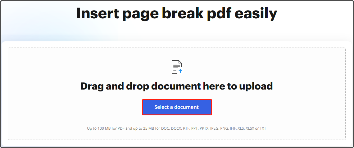 upload a PDF to DocHub