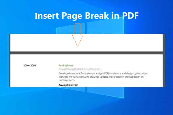 Insert Page Break in PDF with 2 Simple Methods Now