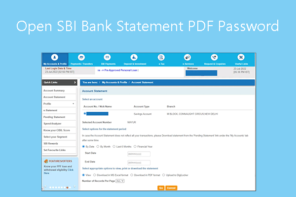 How to Open SBI Bank Statement PDF Password Easily [Full Guide]