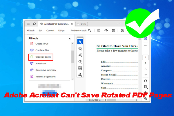 How to Fix Adobe Acrobat Can&#8217;t Save Rotated PDF Pages