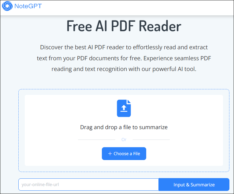 NoteGPT AI PDF reader