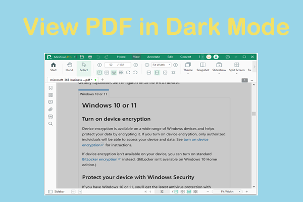 How to View PDF in Dark Mode? Here Are 3 Methods for You!