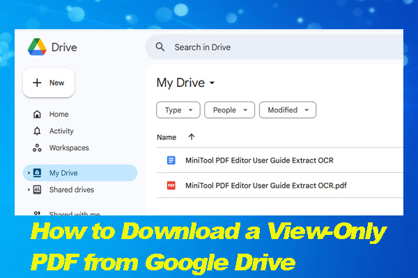 How to Download a View-Only PDF from Google Drive [2 Ways]