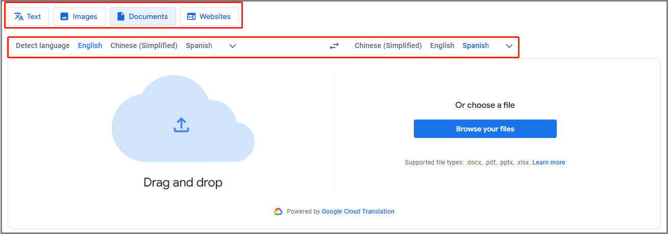 Google Translate PDF