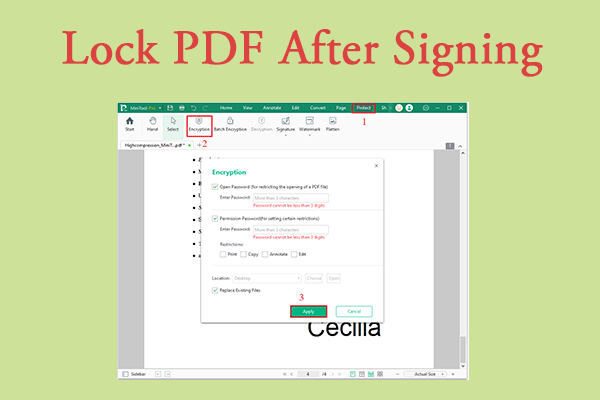 How to Lock PDF after Signing [A Full Guide]