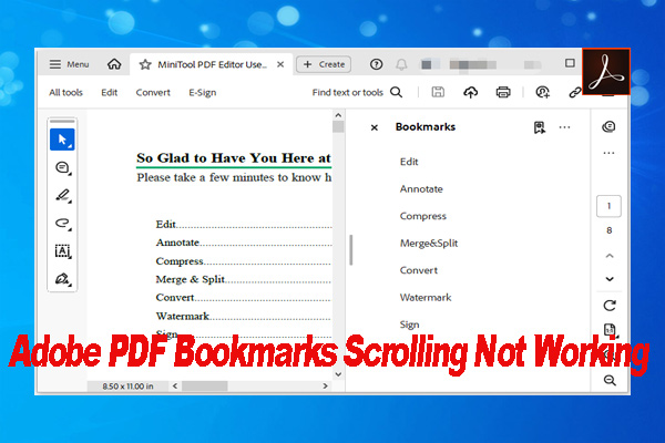 Top 5 Ways to Fix Adobe PDF Bookmarks Scrolling Not Working