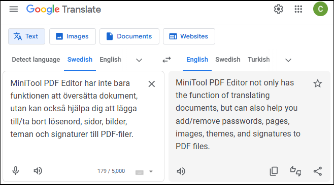 translate Swedish PDF to English