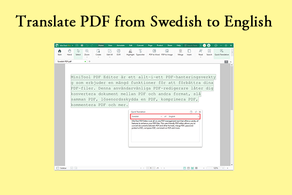 How to Translate PDF from Swedish to English [Full Guide]